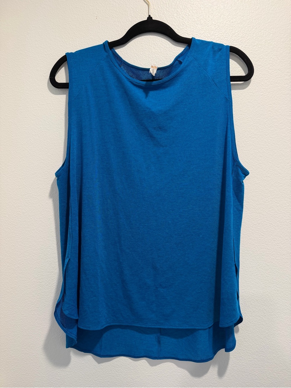Lucy Women's Bright Blue Sleeveless Layered Muscle Tee